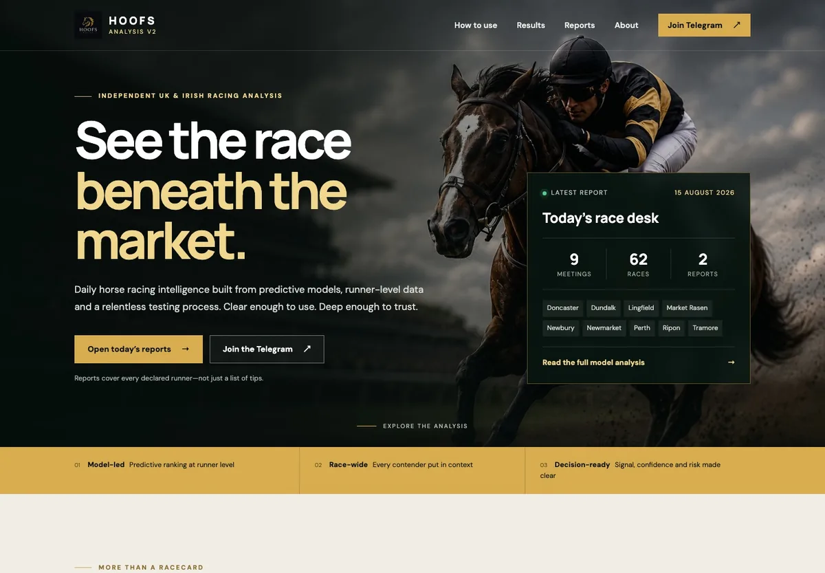 Hoofs Analysis report interface